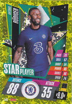 Antonio Rudiger Chelsea 2020/21 Topps Match Attax CL Star Players #SP08